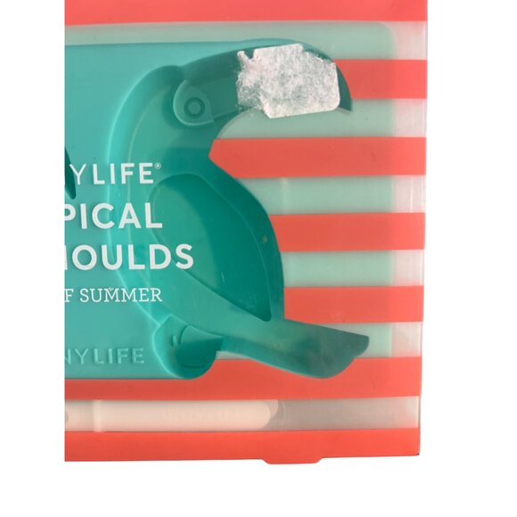 Sunnylife Tropical Pop Moulds Molds Popsicle Maker Set Palm Tree Toucan NEW - Picture 4 of 5